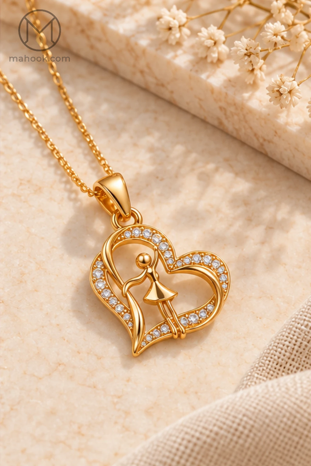 گردنبند ژوپینگ  طرح طلا